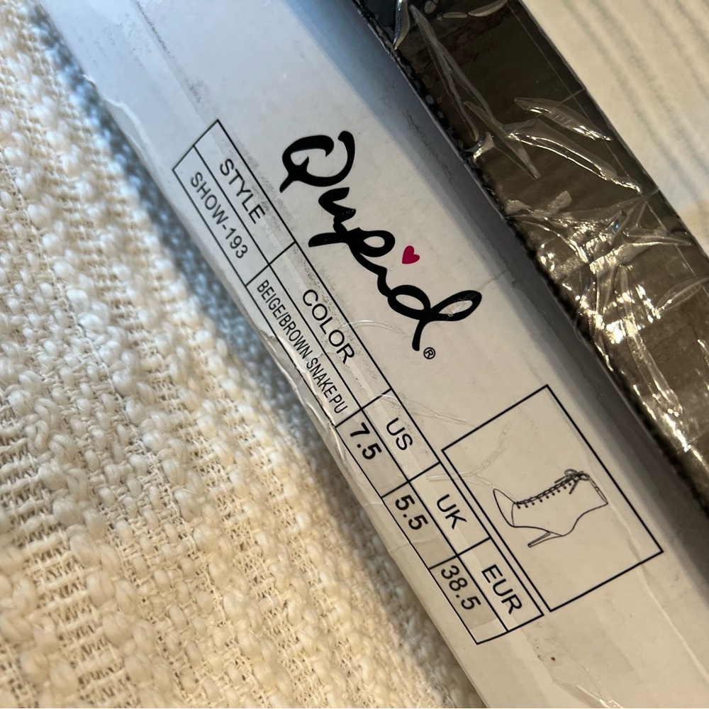 Qupid Snake Print Booties - image 4